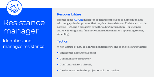 Resistance manager