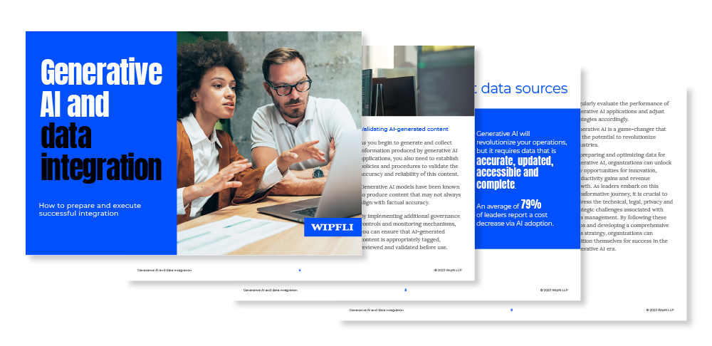 Generative AI and data integration E-book