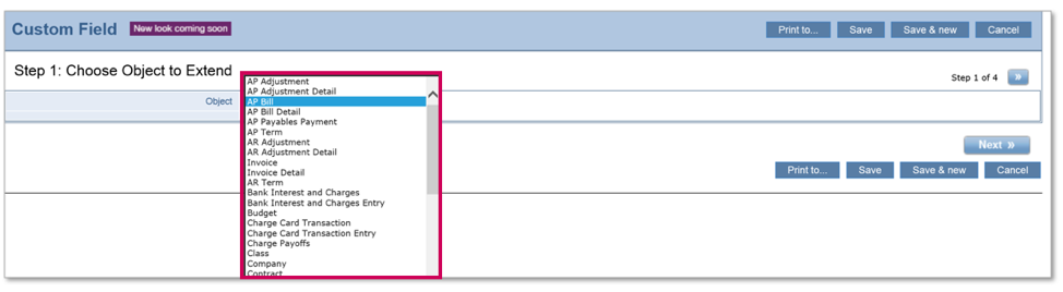 Custom fields and reports in Sage Intacct, step by step