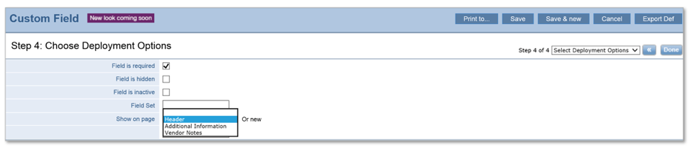 Custom fields and reports in Sage Intacct, step by step