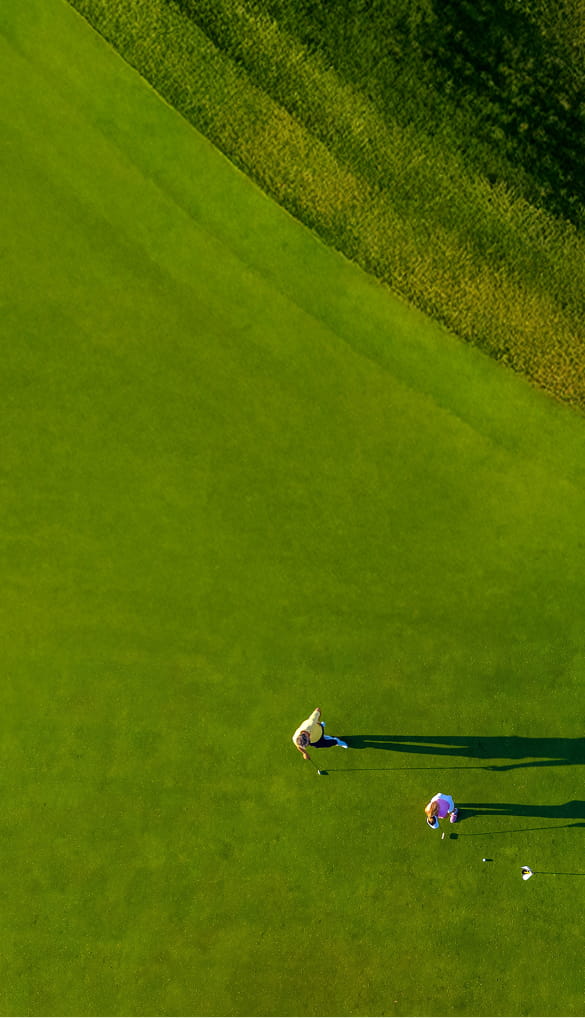 golf course from overhead