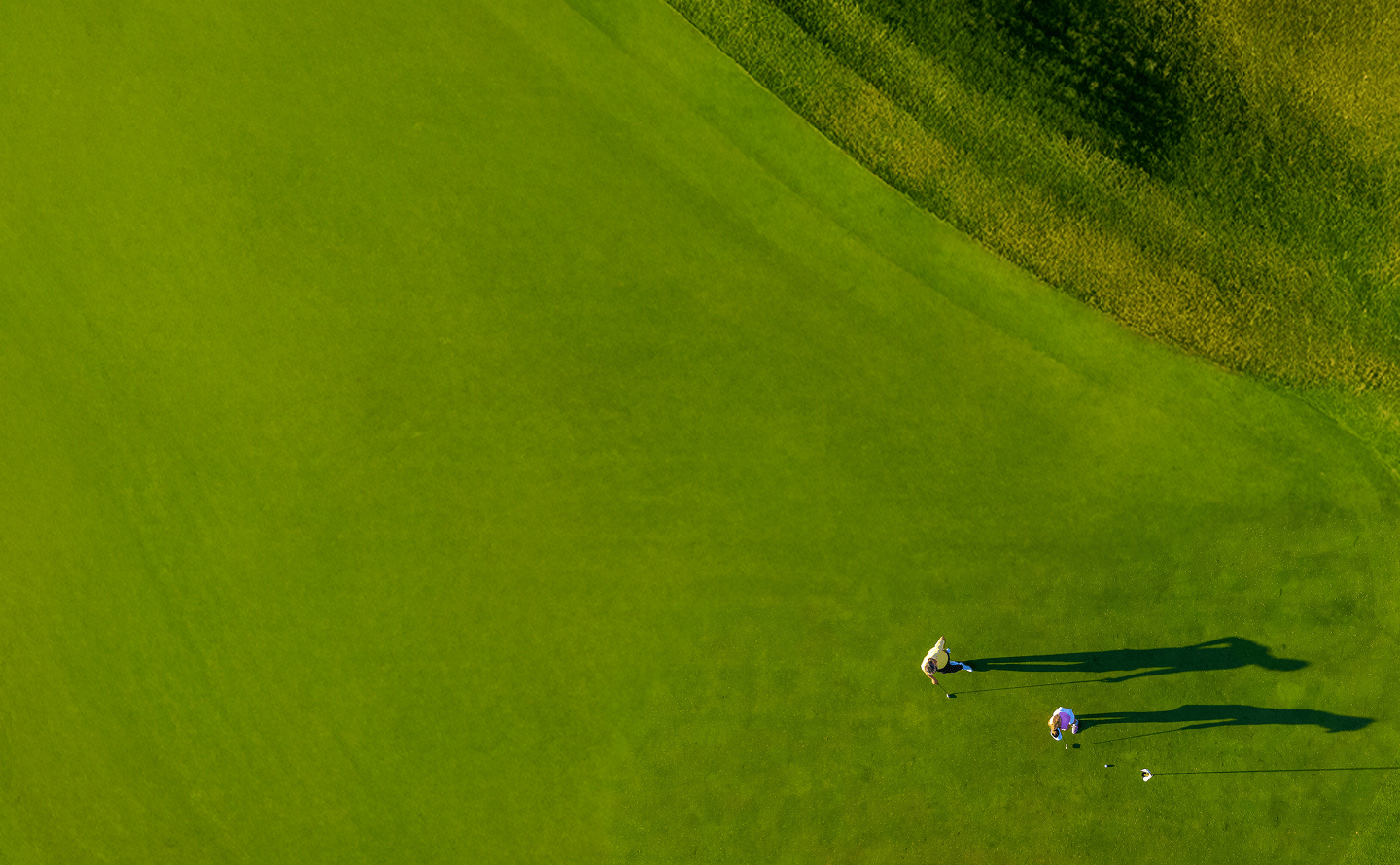 golf course from overhead