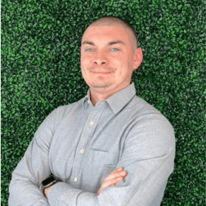 A person is standing in the picture.