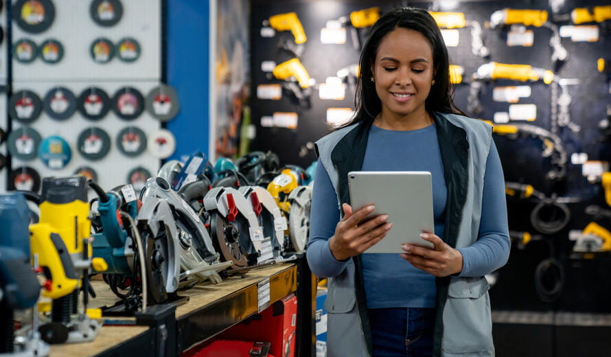 a person holding a tablet