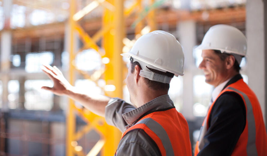 construction workers working